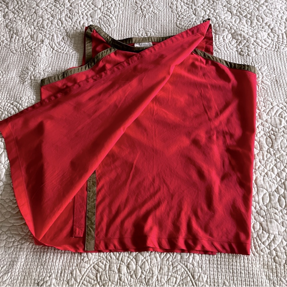 VTG Gianni Versace red/ brown cotton tank - Picture 2 of 10